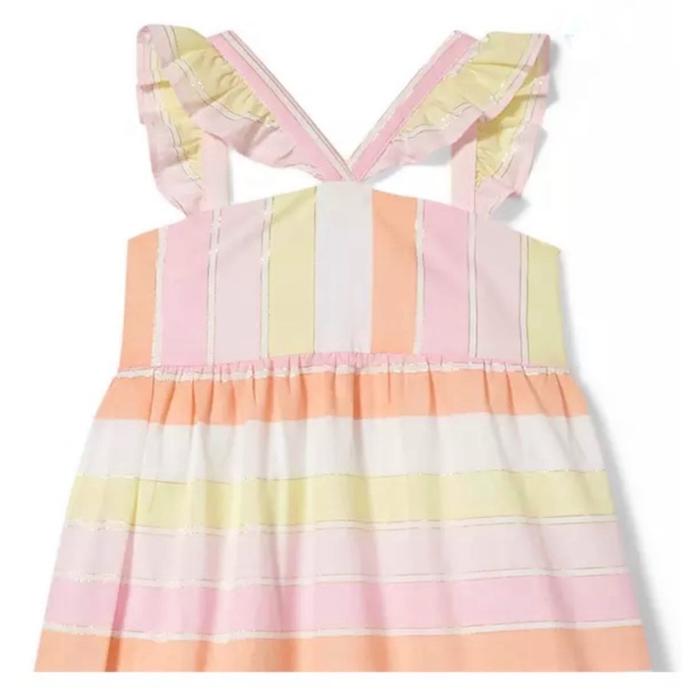Janie and Jack Fairy Tale Pink Striped Maxi Dress